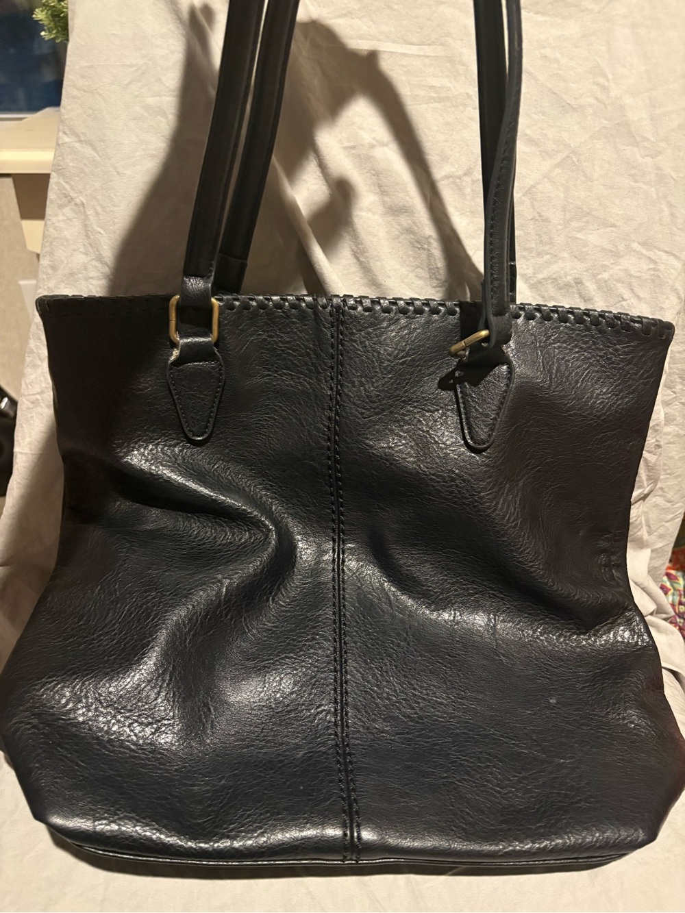 Antik Kraft Classic Black Leather Tote Bag - Timeless Everyday Carry